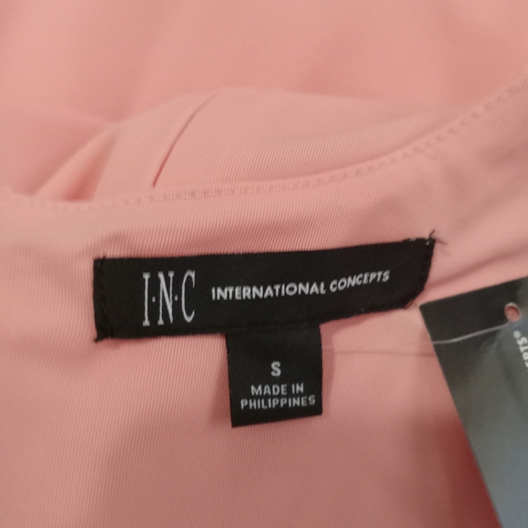 NWT Womens INC Peach Bodycon Dress Small True to Size Fitted Spring Summer - Picture 3 of 5